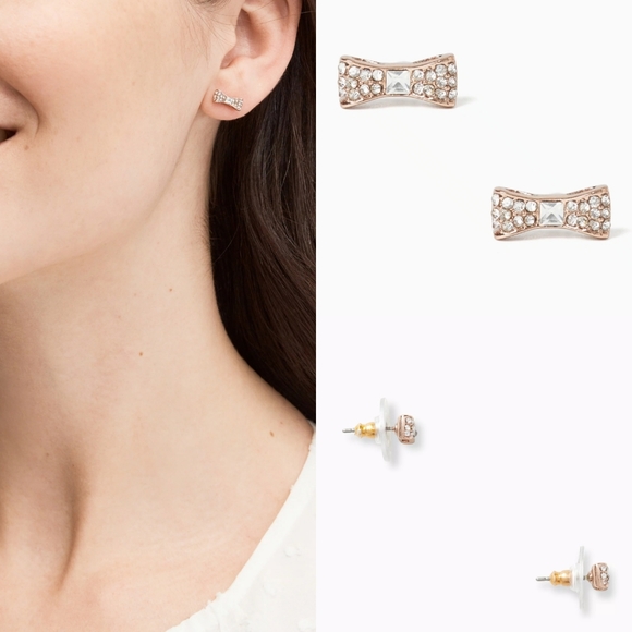 ๐ ๐ Kate Spade Ready Set Bow Pave Bow Studs - Picture 5 of 7